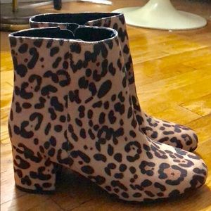 walmart leopard booties time and tru